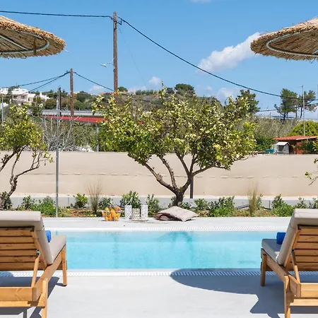 Villa Ethria Pool With Heated Jacuzzi Afandou