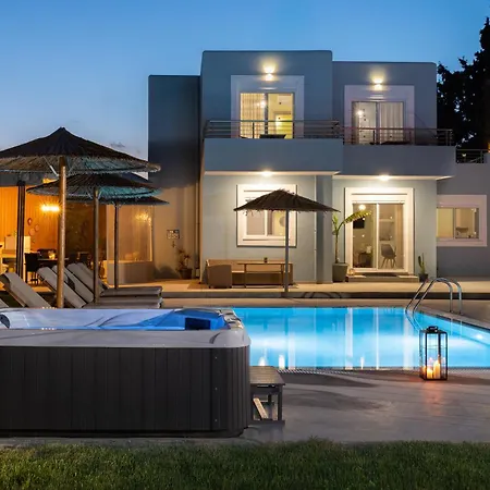 Ethria Pool With Heated Jacuzzi Afandou