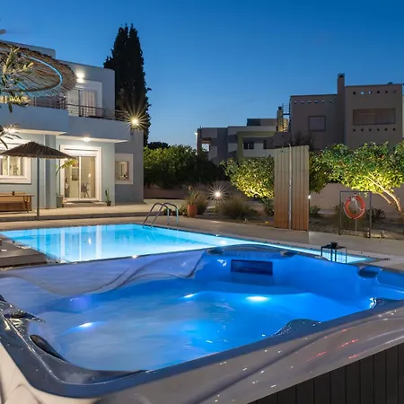 Ethria Pool With Heated Jacuzzi Afandou