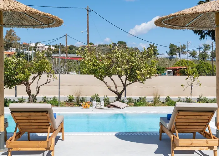 Villa Ethria Pool With Heated Jacuzzi Afantou